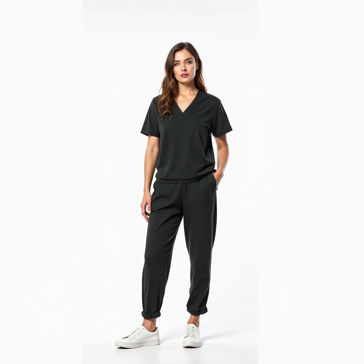 Ensemble Uniforme Médical - Haut & Pantalon Jogger